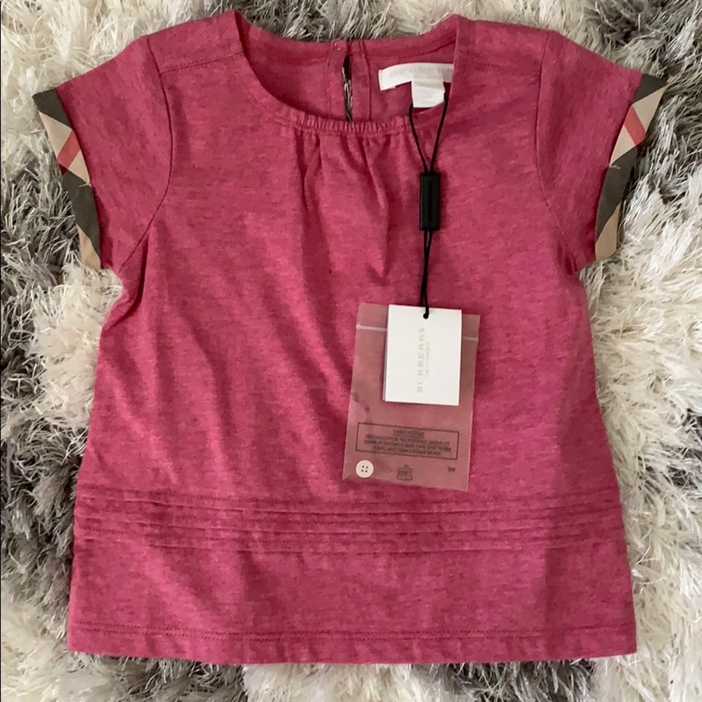 Burberry Heathered Red Polo Sz18mths NEW